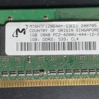 Memoria RAM Micron 1GB - DDR2 533Mhz PC2-4200U