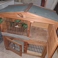 Gabbia per roditori 2 piani+casa doppia+ruota XL