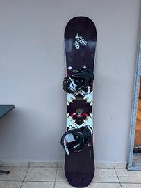 Snowboard Firefly 150 cm con attacchi