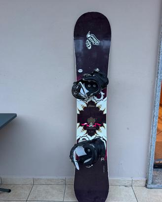 Snowboard Firefly 150 cm con attacchi