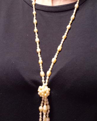 Collana lunga perle di acqua dolce 
