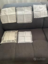 5 tovagliette/ copri vassoi vintage