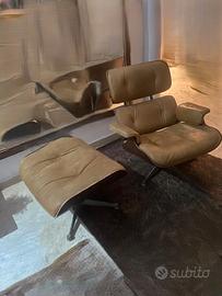 Poltrona Herman Miller Eames Lounge Chair + ottoma
