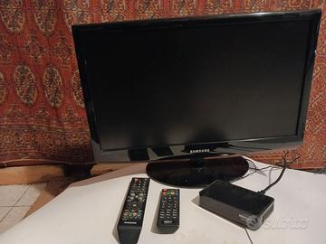 Televisore " Samsung" con decoder e  2 telecomandi
