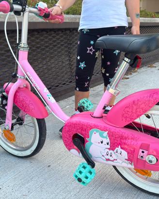 Bicicletta bambina B’TWIN rosa