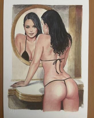 Milo Manara omaggio a Mila Kunis