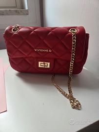 borsa vivienne d matelasse rossa