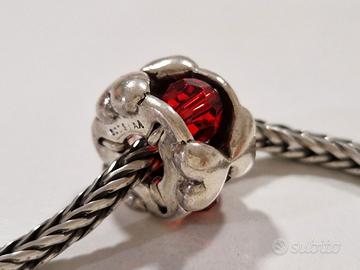 Bead Trollbeads in argento "San Valentino"