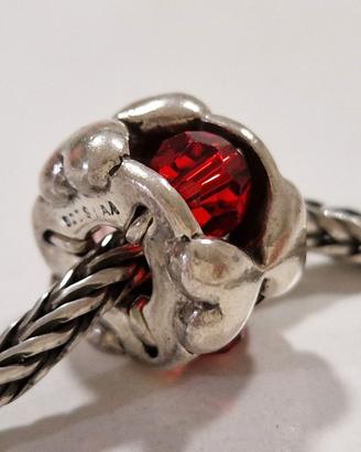 Bead Trollbeads in argento "San Valentino"