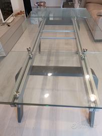 SPLENDIDO TAVOLO IN CRISTALLO NUOVO