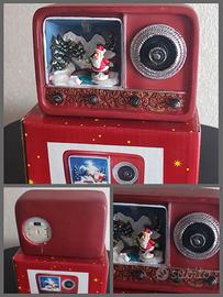Set 3 Soprammobili Natalizi Vintage a LED (Forma R
