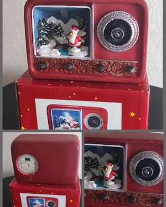 Set 3 Soprammobili Natalizi Vintage a LED (Forma R