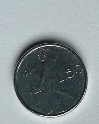 Moneta rara 50 Lire piccola