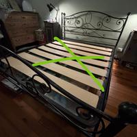 struttura letto in ferro battuto