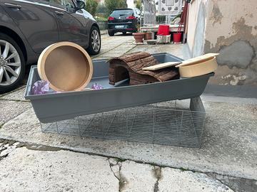 Gabbia per criceti grande con accessori