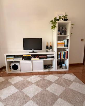 Mobile Tv Ikea “Kallax” + Libreria Ikea “Kallax”