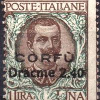 ITALIA Occupazione CORFÙ 1923 - MLH* 2,40 dracm #J