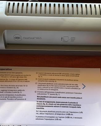 Plastificatrice a caldo