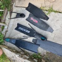 pinne apnea pesca sub vari modelli 