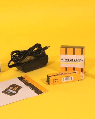 Kit carica simultaneo+6 batterie 18650 IKAN-NUOVO!