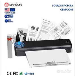 Stampante Termica Portatile MARK LIFE A4 Zero Ink