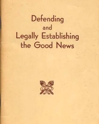 OPUSCOLO DEFENDING and Legally Establishing the GN