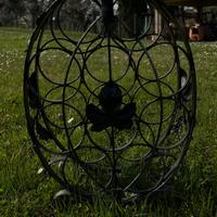 Portabottiglie di vino in ferro battuto