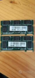 2x Sodimm DDR 512 MB