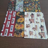 Carta con disegni per confezionare pacchettini 