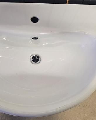 lavabo con colonna in ceramica