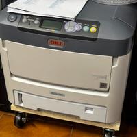 Stampante oki es 7411wt con toner bianco