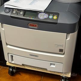 Stampante oki es 7411wt con toner bianco