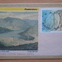 Francobusta in seta - Como città della seta