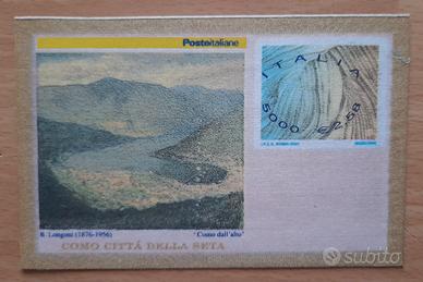 Francobusta in seta - Como città della seta