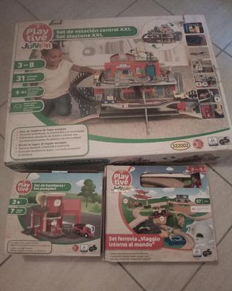 Piste macchine in legno per bambini
