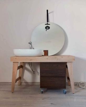 Mobile bagno design con lavandino da appoggio
