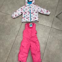 Completo tuta  sci  bambina 2 anni
