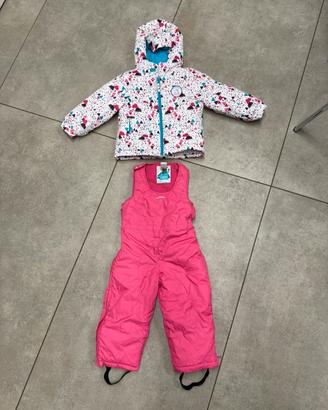 Completo tuta  sci  bambina 2 anni