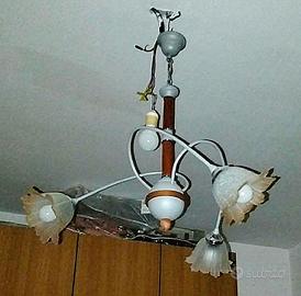 Lampadario + 2 Abat jour