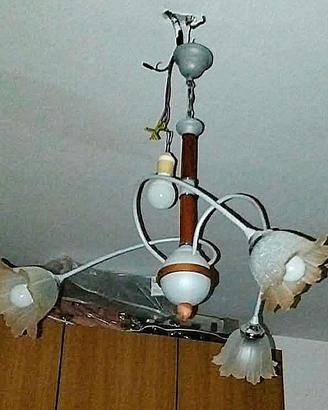 Lampadario + 2 Abat jour
