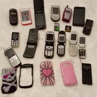 collezione di cellulari vintage 