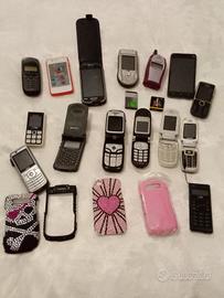 collezione di cellulari vintage 