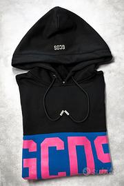 Felpa GCDS hoodie nera con logo - Taglia M🔥🖤