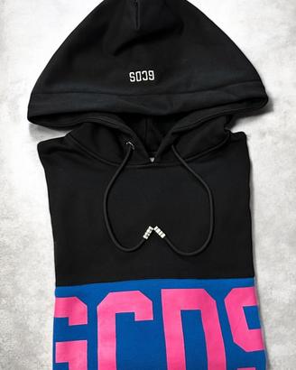 Felpa GCDS hoodie nera con logo - Taglia M🔥🖤