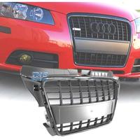 GRIGLIA AUDI A3 8P 08-12 LOOK S LINE NERO LUCIDO