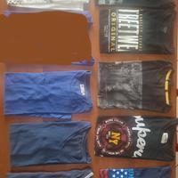 9 magliette x ragazzo tg. S ed XS