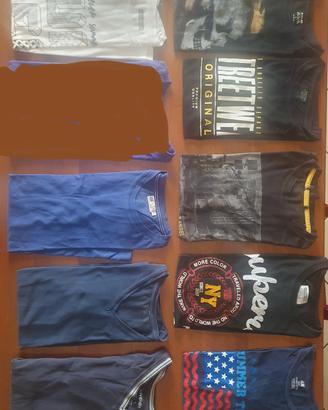 9 magliette x ragazzo tg. S ed XS