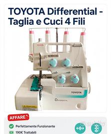 Toyota Overlock 4 fili SL3314 con differenziale