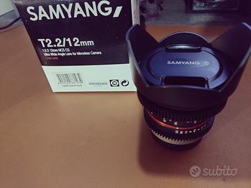 Samyang 12mm t2.2 Fuji x mount cine