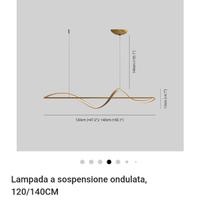 Lampada sospensioneouise led telecomando 3 colori